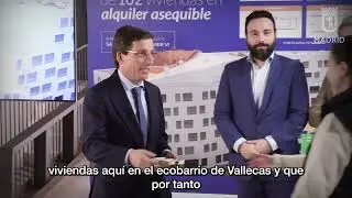 Almeida entrega 102 viviendas de alquiler asequible en el ecobarrio de Puente de Vallecas