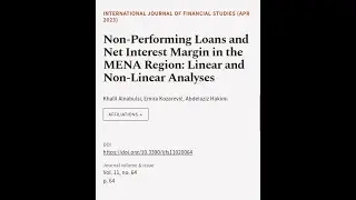 Non-Performing Loans and Net Interest Margin in the MENA Region: Linear and Non-Linea... | RTCL.TV