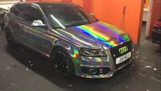 Audi Holographic Chrome Wrap Cardiff Tints