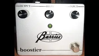 BURRISS BOOSTIER MKI(first year production) TEST WITH DIFFERENT GUITARS