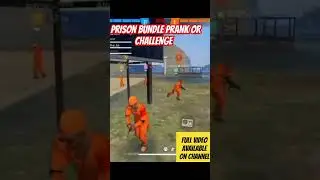 Free Fire 🔥 Prison bundle Prank or Challenge  #garenafreefire #freefireindia #prank #freefireshorts