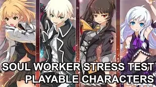 Soul Worker Online Stress Test Playable Characters
