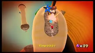 Super Mario Galaxy: Sandblast Speed Run - 23 Coins Collected (Max Coins)