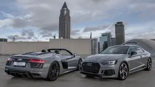 DREAM NARDO DUO? - 2018 AUDI RS5 / 2018 AUDI R8 V10 SPYDER - Sound, launch and details