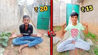low to high budget plastic house challenge  | overnight survival challenge