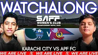 KARACHI CITY VS APF FC LIVE WATCHALONG | HS BALLERS
