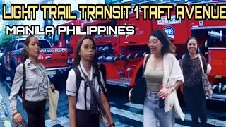 walk in LRT 1 TAFT AVENUE MANILA PHILIPPINES BUSIEST AVENUE in MANILA CITY