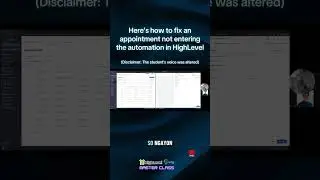 Heres how to fix an appointment not entering the automation in HighLevel.This is a glimpse of our on