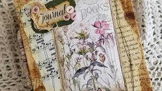 open spine wildflower junk journal