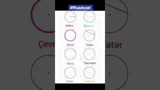 &ccedil;evrə vətər diametr#riyaziyyat #short #shorts