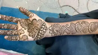 Beautiful easy bridal mehndi design | Front hand mehndi design | Latest Simple Mehandi design mehndi