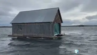 Boathouse becomes a house boat?