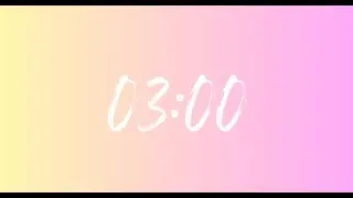 3 Minute Silent Countdown Timer | No Alarm | Education & Psychology Focus Tool