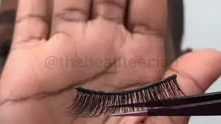 EYELASH TUTORIAL. How to apply strip lashes/ falsies.