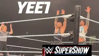 WWE Lady Referee Jessika Carr Doing YEET | Damian Priest YEET -  Sarah Schreiber Yeet - Jey Uso #wwe