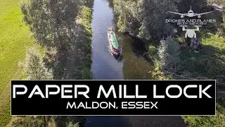 Paper Mill Lock near Maldon, Essex - HD Cinematic Drone Footage - 2019