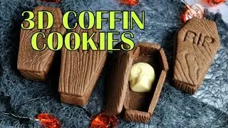 3D COFFIN COOKIES FOR HALLOWEEN, HANIELA'S