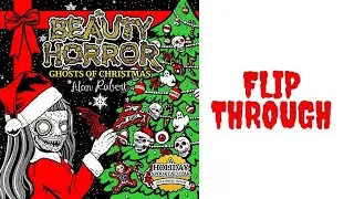 The Beauty of Horror Ghosts of Christmas coloring book flip through