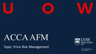 ACCA AFM Online Learning Course Preview by Mr. Chan Tze Kang