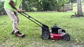 Overgrown Backyard Turns into a Rainy Escape! | Satisfying Lawn Time-Lapse