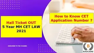 Hall Ticket OUT for 5 Year MH CET LAW 2021 #MHCETLAW