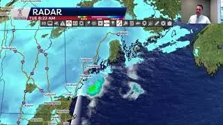 Вт 12 2. Обновление 8:30 утра: снег распространяется по Новой Англии