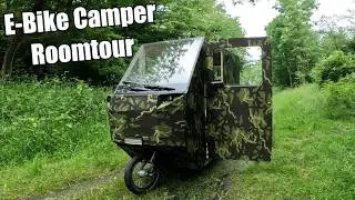 Roomtour V2 Trike Camper / kleinster 3 Rad Camper der Welt / E-Bike Mini Wohnmobil