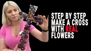 STOP Wasting Money on Fake Flowers and Make a Cross with REAL Ones Instead