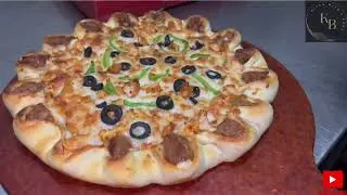 Crown kabab stuffed pizza making full video