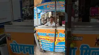 $0.70 Masala Milk in India 🇮🇳 #streetfood #travel #streetfoodindia