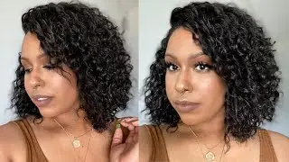 Beat The Heat with This Affordable Synthetic Curly Bob Wig! | Outre Shireen | TheHeartsandCake90
