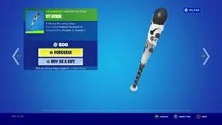 *NEW* FIT STICK PICKAXE IN FORTNITE!! (STASH'D SKIN SET)