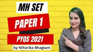 Maharashtra SET Paper 1 PYQs 2021  | NET SET 2023 | Niharika Bhagtani