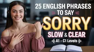 Speak Like a Native✅25 English Phrases To Say Sorry✅Learn English with Podcast English✅ easy english