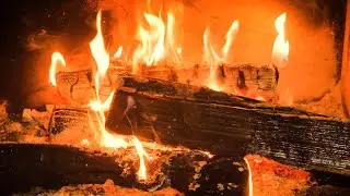 10 HOURS Fireplace 🔥 | Cozy Fire Sounds | Crackling Fire | Deep Sleep | 4K