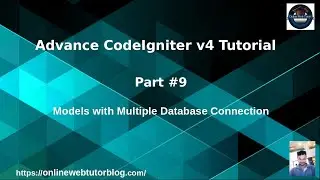 Advance CodeIgniter 4 Framework Tutorials #9 Models with Multiple Database Connection