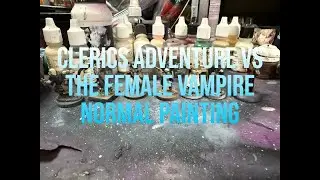 Clerics adventure vs the female vampire Normal Painting