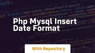 php mysql insert date format