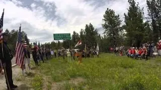 Pvt. 1st Class Christopher A Horns Memorial Highway Dedication - Placing of Wreath
