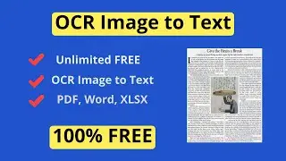 OCR Image to Text in Windows 11 - 100% FREE Unlimited