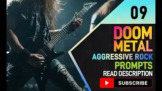 Suno AI Prompt: Doom Metal Rock, Electric Guitar, Riffs, Power Chord, Bass Guitar, Drums, 90 BPM