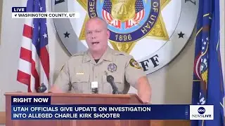 LIVE: Utah officials give update on investigation into alleged Charlie Kirk shooter