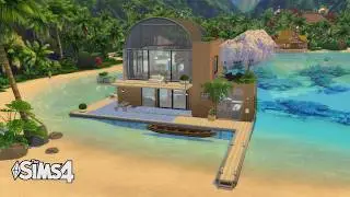 Floating home / houseboat || The Sims 4 || Speed Build || NoCC || Merel Meister