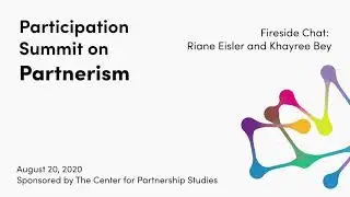 MAKE PARTNERISM MAINSTREAM: Introduction To Participation Summit on Partnerism 08.20.2020