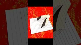 3D Number Drawing🔥 Realistic 3D sketch🔥#3d drawing#3dart#drawing #artwork #easydrawing #art