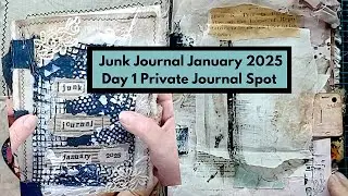 Day 1 Junk Journal January 2025 - Hidden Journalling Spot