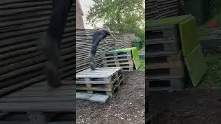 Homemade garden parkour track #parkour #workout #livelife #motivation #motivational #diy