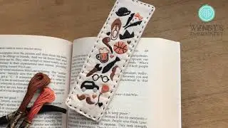 Hand embroidery bookmark idea for Australian Father's Day - Kẹp s&aacute;ch th&ecirc;u tay cho ng&agrave;y của Cha