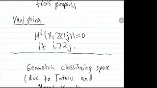 Eric Primozic, Motivic cohomology and infinitesimal group schemes