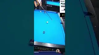 Low left spin to get position on the 8-ball #billiards #pool #8ballpool